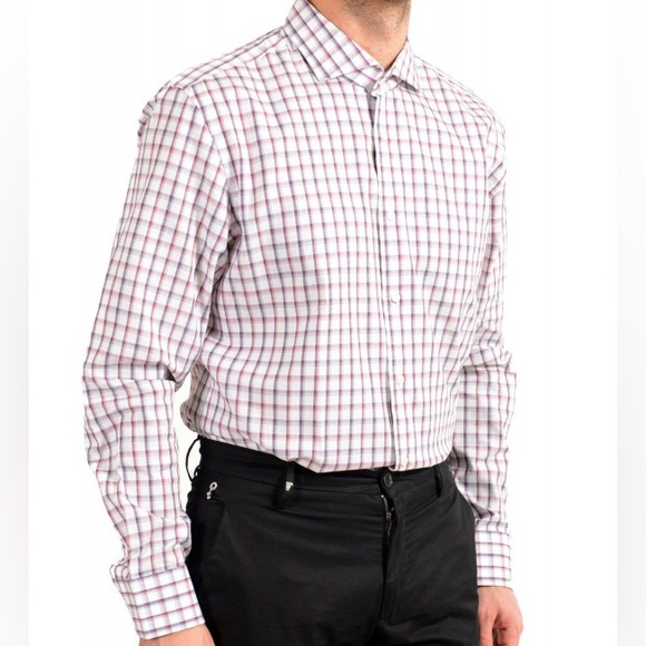 NWOT Hugo Boss Men’s “Jason” Slim Fit Dress Shirt Sz IT 16.5 - Picture 1 of 5